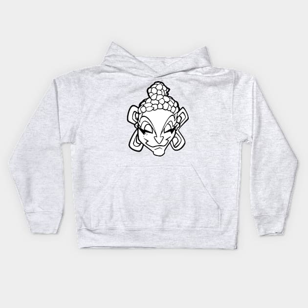 Buddha (Thin) Kids Hoodie by Sympull